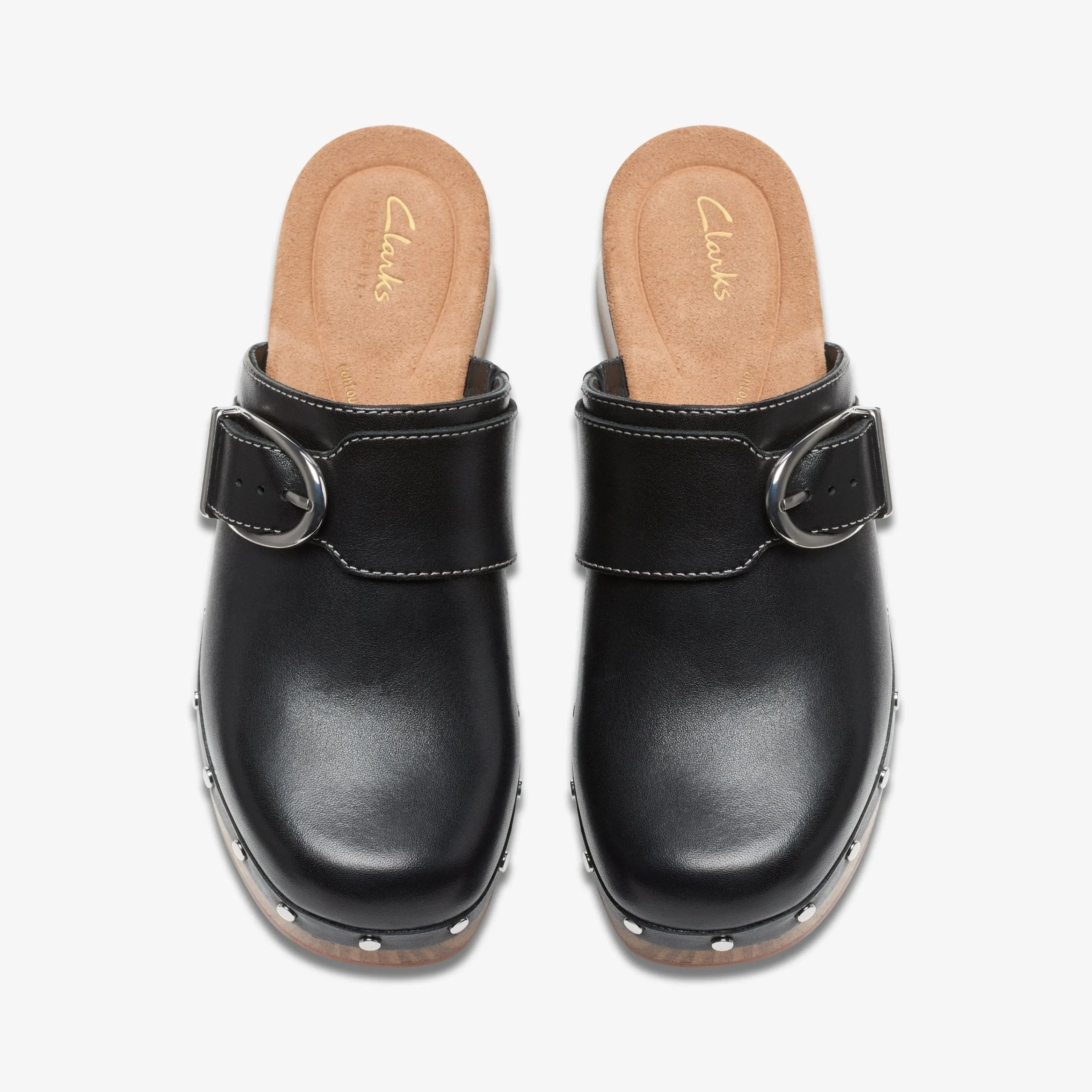 Clarks Sivanne Sun Black Leather Outlet