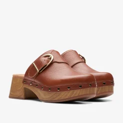 Clarks Sivanne Sun Tan Leather Hot