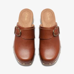 Clarks Sivanne Sun Tan Leather Hot