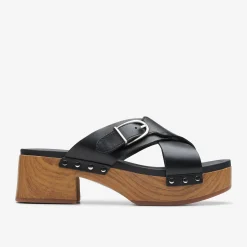 Clarks Sivanne Walk Black Leather New