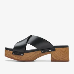 Clarks Sivanne Walk Black Leather New