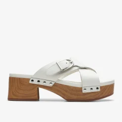 Clarks Sivanne Walk Off White Leather Fashion