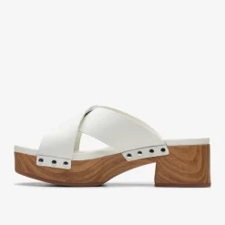 Clarks Sivanne Walk Off White Leather Fashion