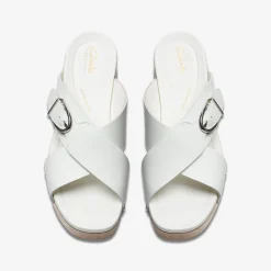 Clarks Sivanne Walk Off White Leather Fashion