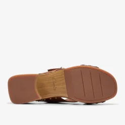 Clarks Sivanne Walk Tan Leather Flash Sale