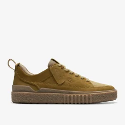 Clarks Somerset Lace Light Olive Suede Outlet