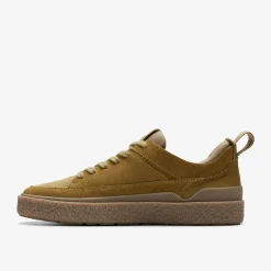 Clarks Somerset Lace Light Olive Suede Outlet