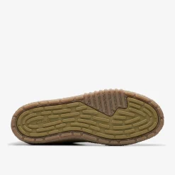 Clarks Somerset Lace Light Olive Suede Outlet