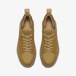 Clarks Somerset Lace Light Olive Suede Outlet