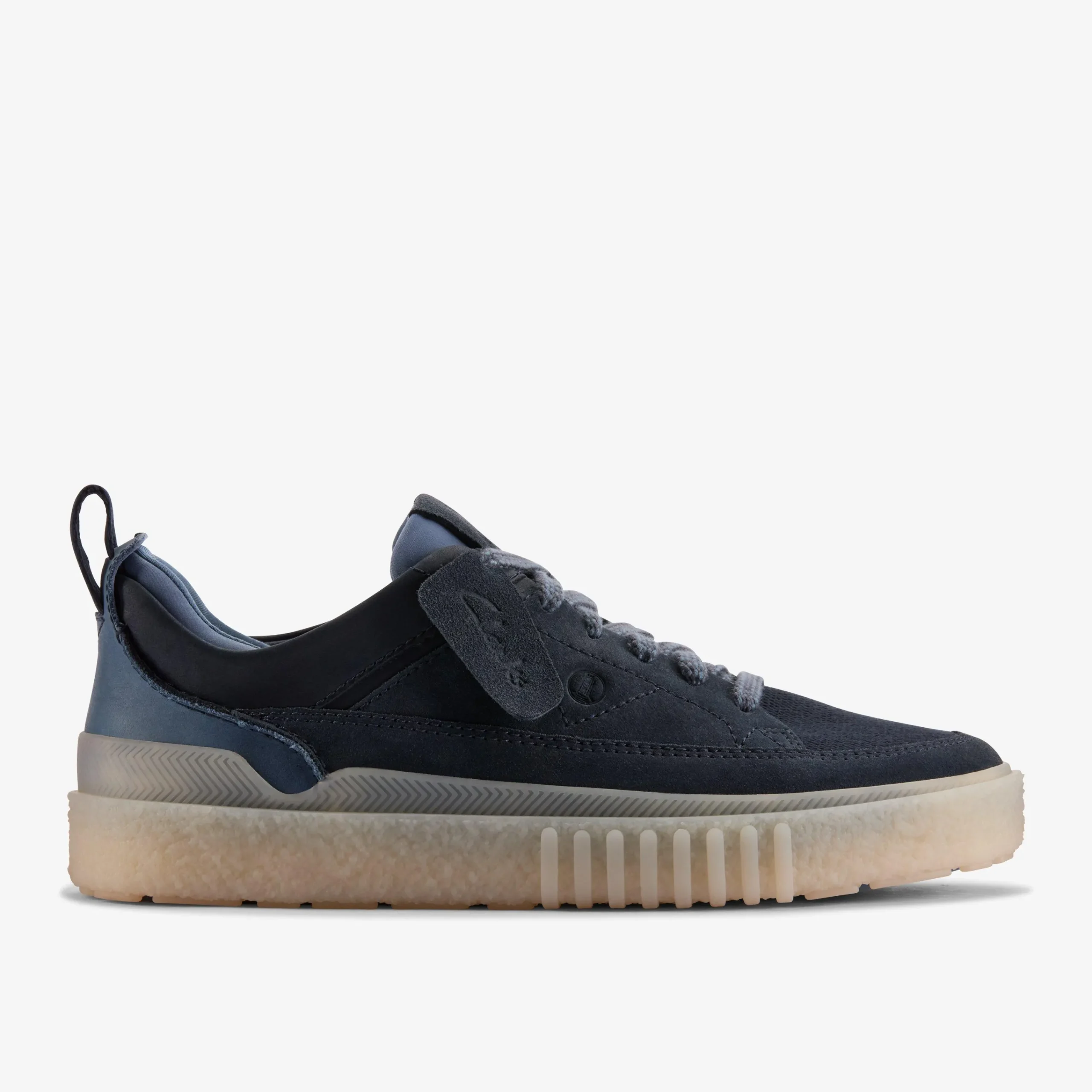 Clarks Somerset Lace Navy Suede Flash Sale