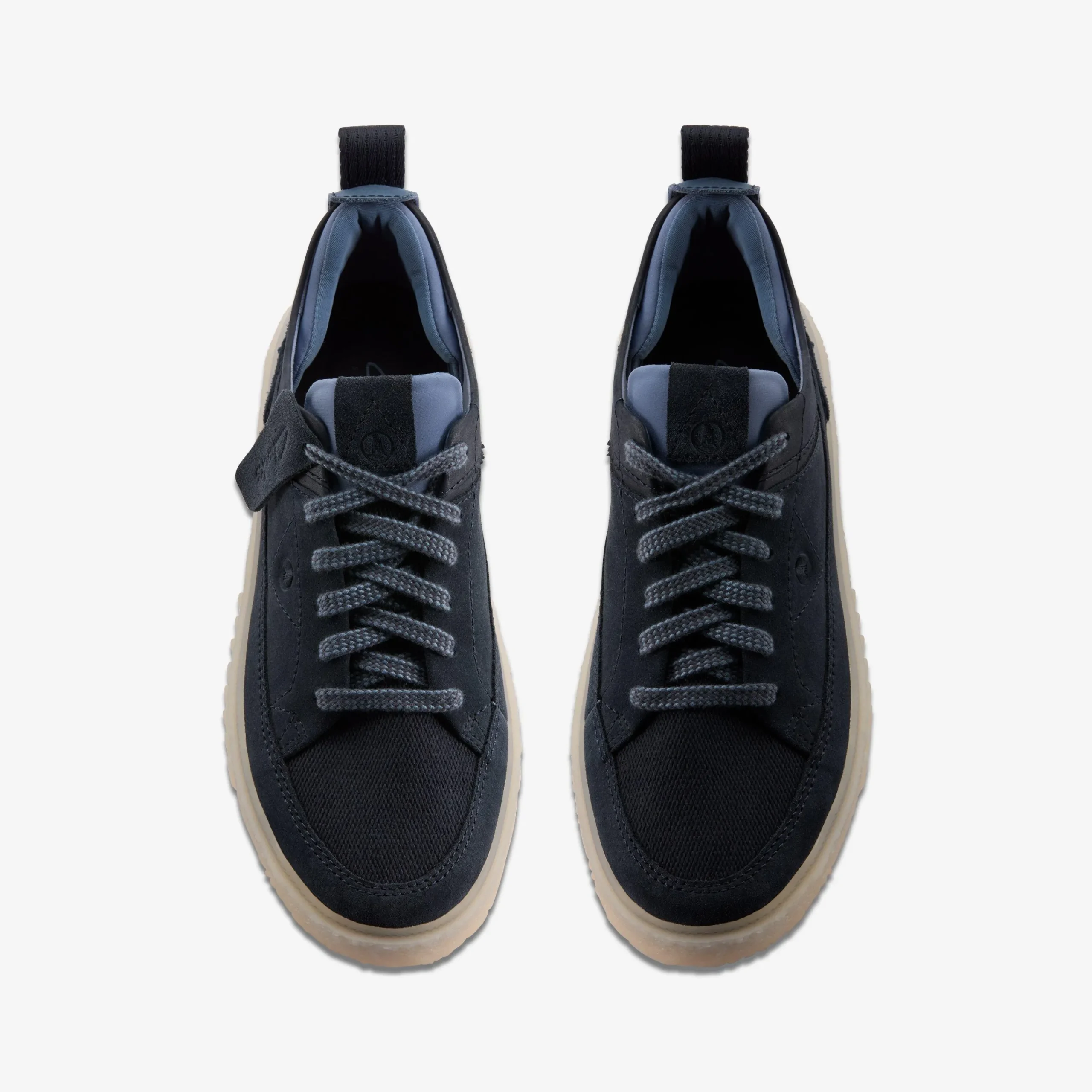 Clarks Somerset Lace Navy Suede Flash Sale
