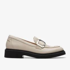 Clarks SPLEND PENNY Ivory Leather Best Sale