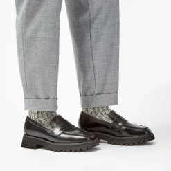 Clarks Stayso Edge Black Leather Cheap
