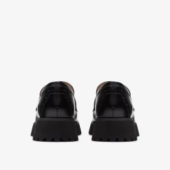 Clarks Stayso Edge Black Leather Cheap