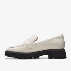Clarks Stayso Edge Ivory Leather Clearance
