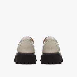 Clarks Stayso Edge Ivory Leather Clearance