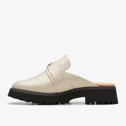 Clarks Stayso Free Ivory Leather Clearance