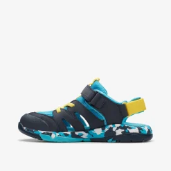 Clarks Steggy Roar Kid Navy Combination Clearance