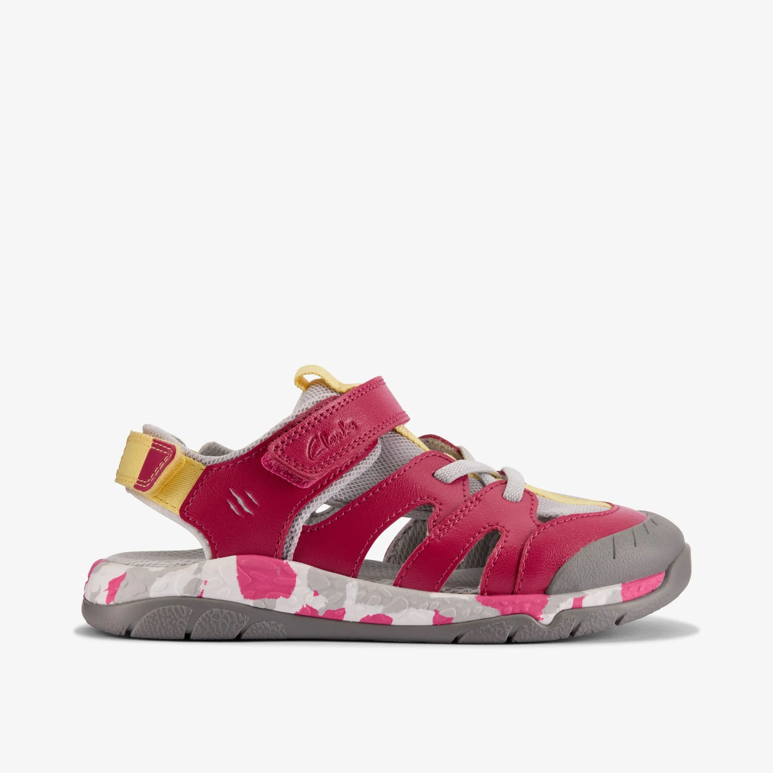 Clarks Steggy Roar Kid Pink Combination Best