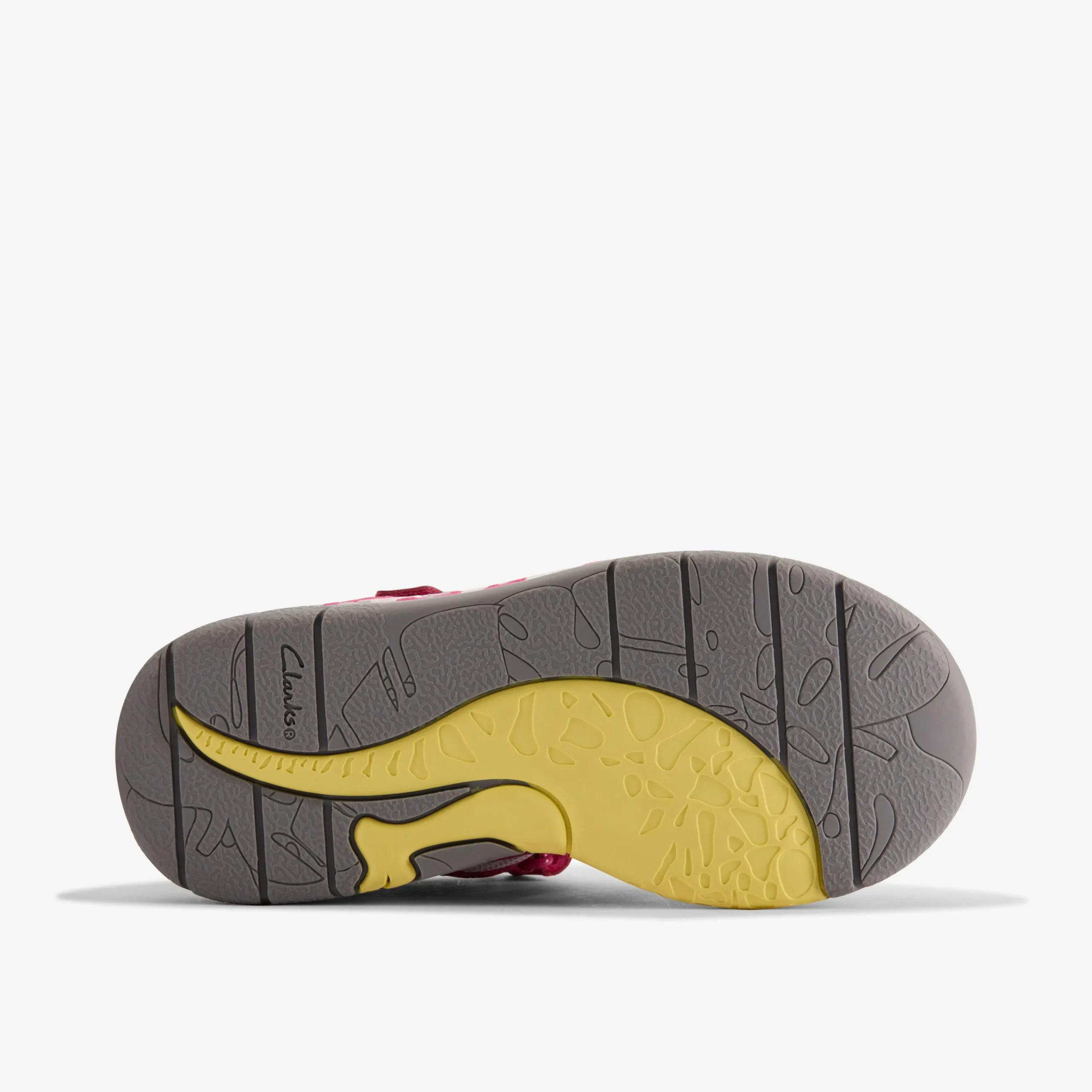 Clarks Steggy Roar Kid Pink Combination Best