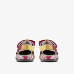 Clarks Steggy Roar Kid Pink Combination Best