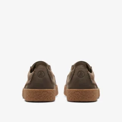Clarks Streethill Lace Dark Olive Leather Outlet