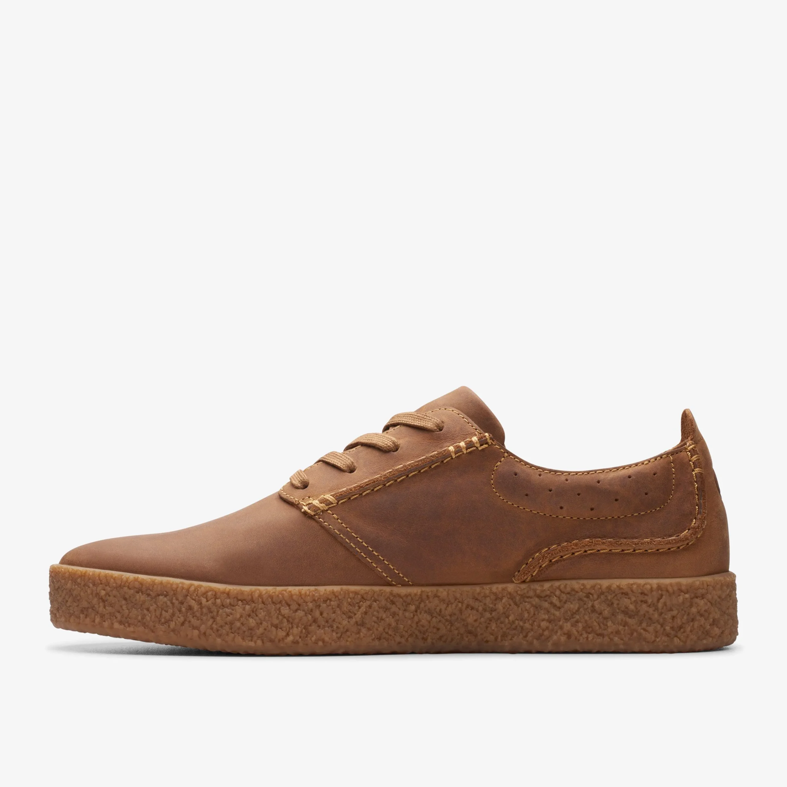 Clarks Streethill Lace Dark Tan Leather Outlet