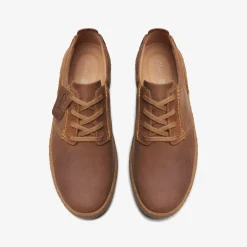 Clarks Streethill Lace Dark Tan Leather Outlet