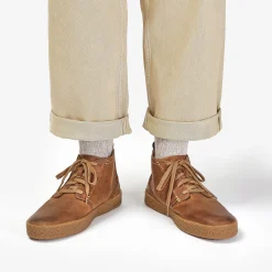 Clarks Streethill Mid Dark Tan Leather Outlet