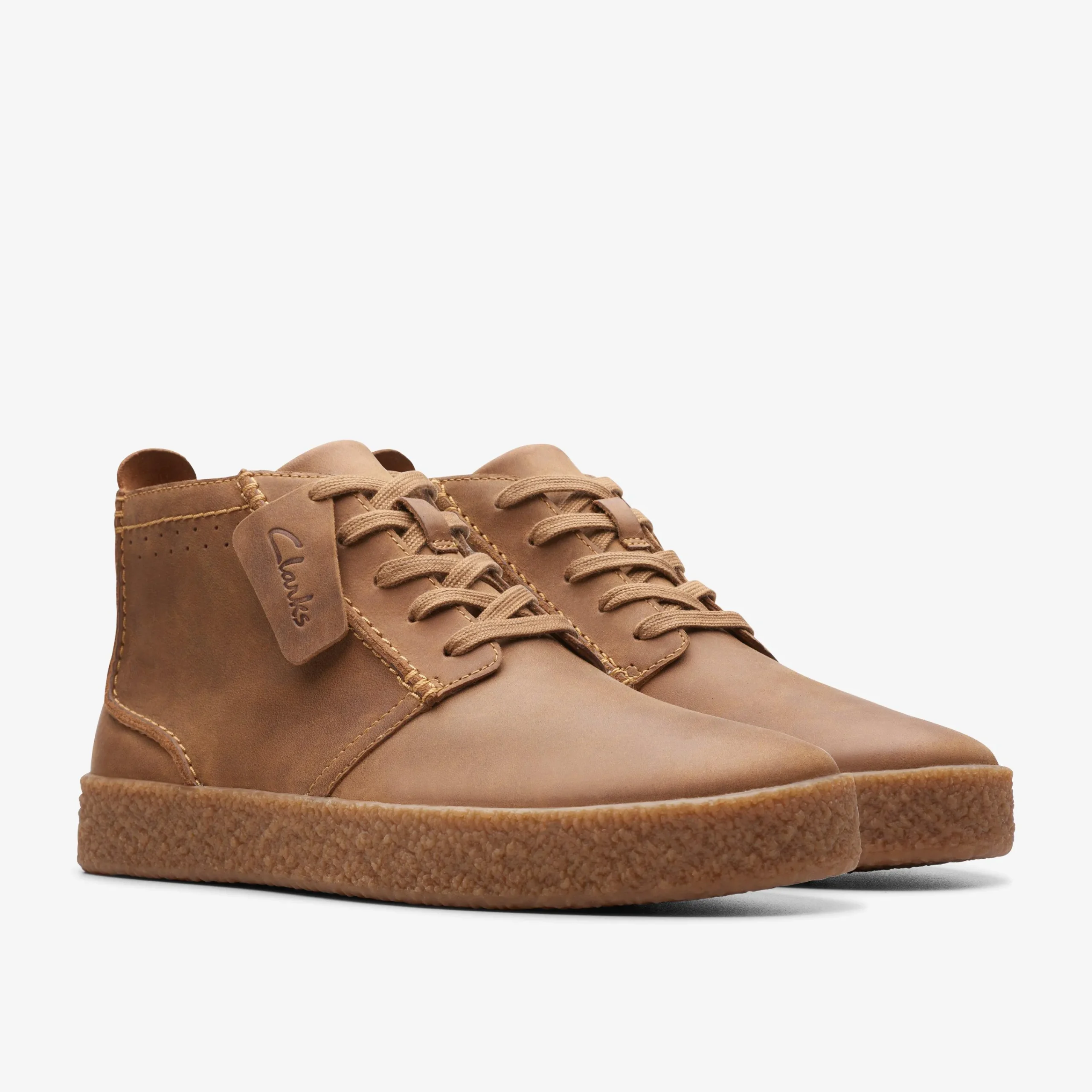 Clarks Streethill Mid Dark Tan Leather Outlet