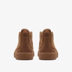 Clarks Streethill Mid Dark Tan Leather Outlet