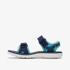 Clarks Surfing Tide Kid Navy Clearance