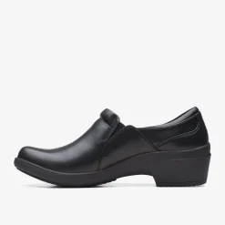 Clarks Talene Pace Black Leather Hot
