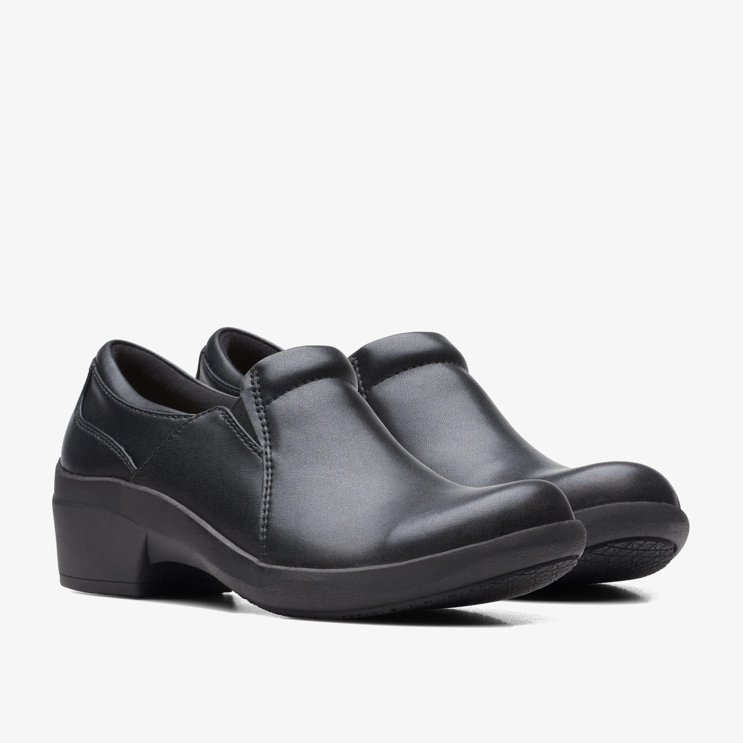 Clarks Talene Pace Black Leather Hot