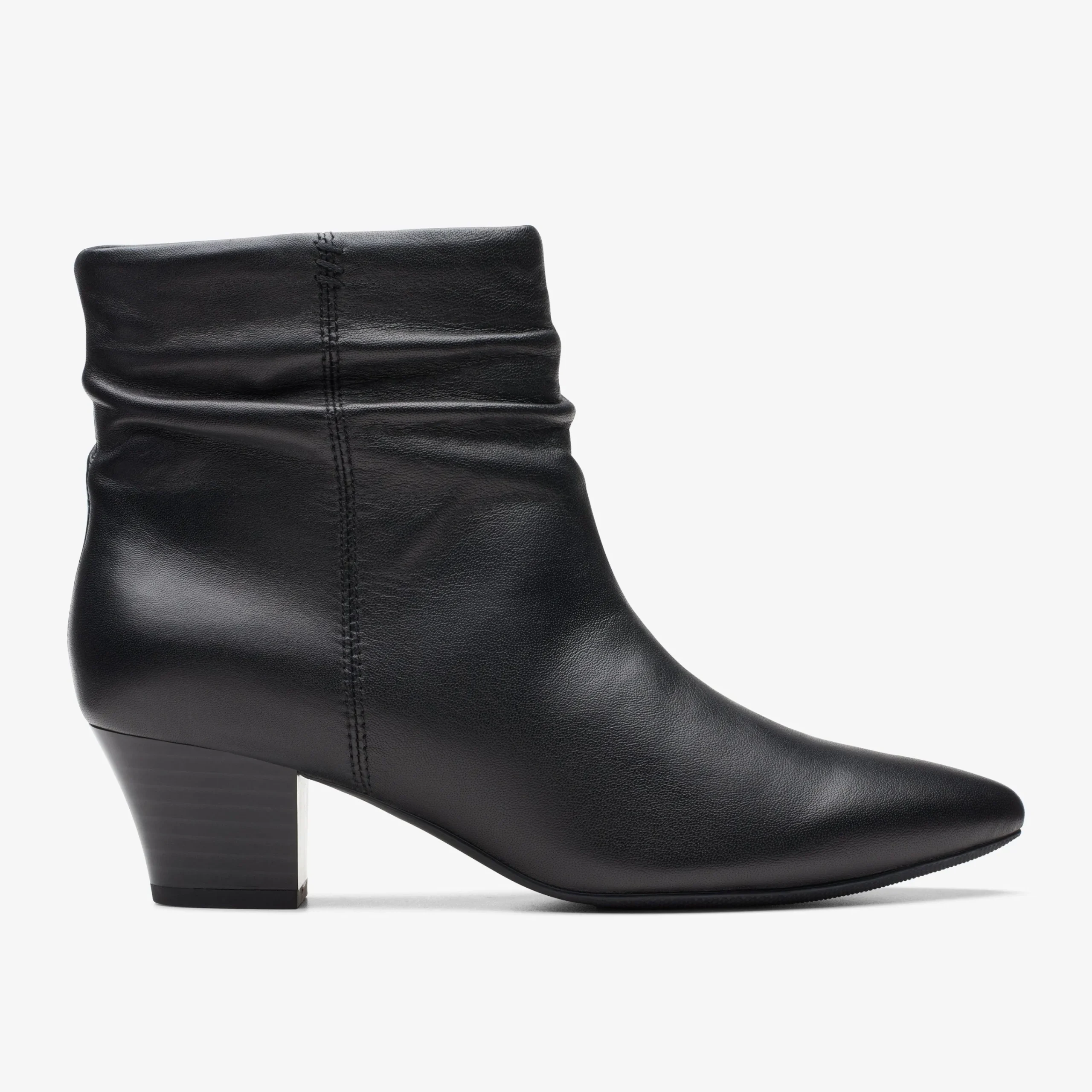 Clarks Teresa Skip Black Leather Store