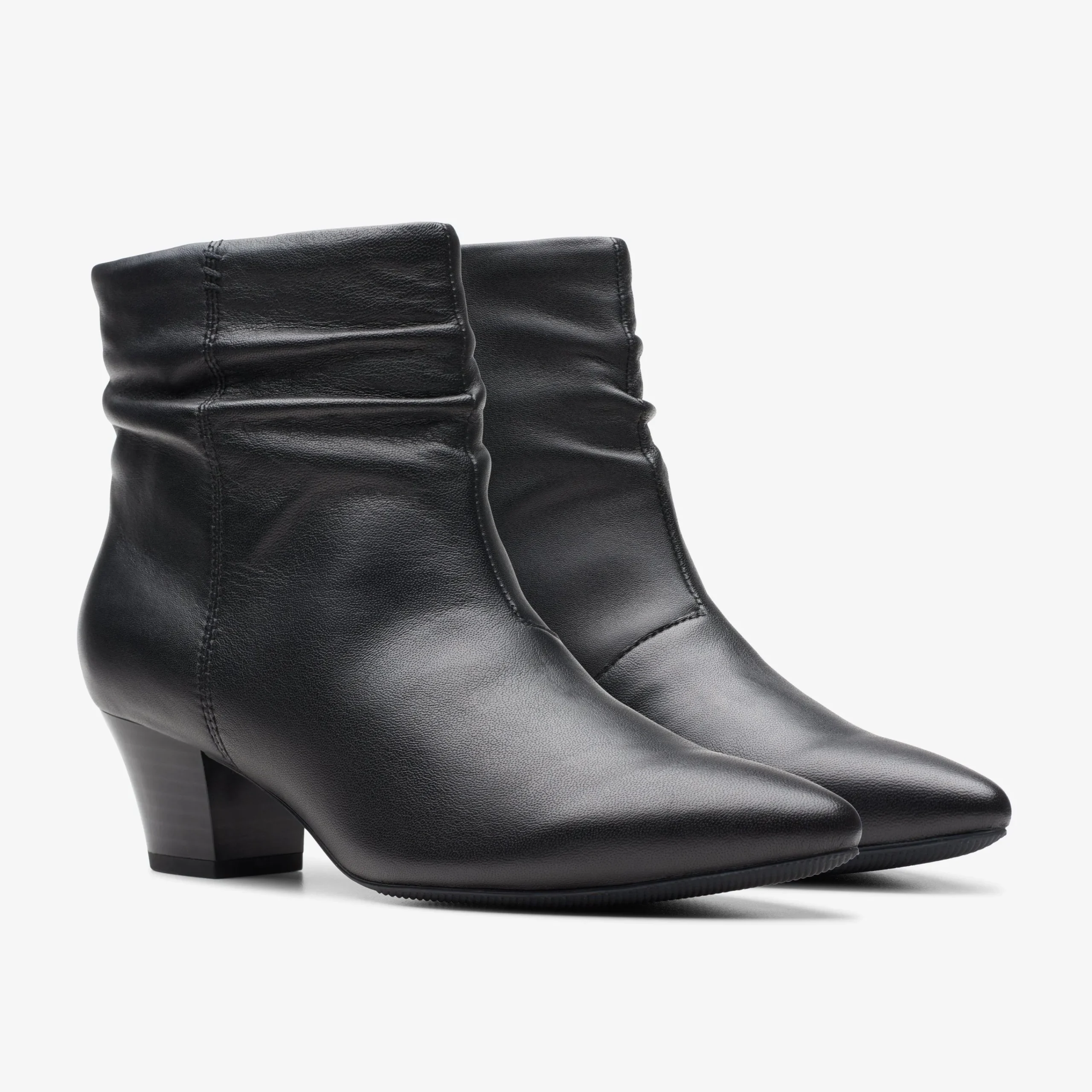 Clarks Teresa Skip Black Leather Store