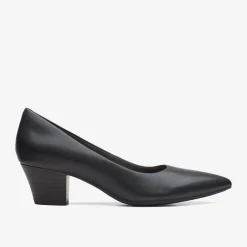 Clarks Teresa Step Black Leather Store
