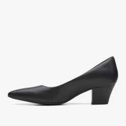 Clarks Teresa Step Black Leather Store