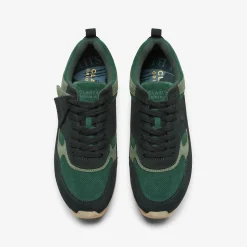 Clarks 8th St Lockhill Dark Green Combination Fashion