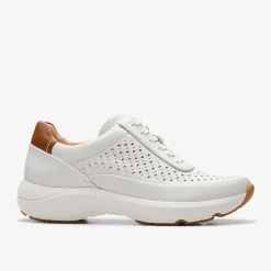 Clarks TIVOLI GRACE Off White Leather Fashion