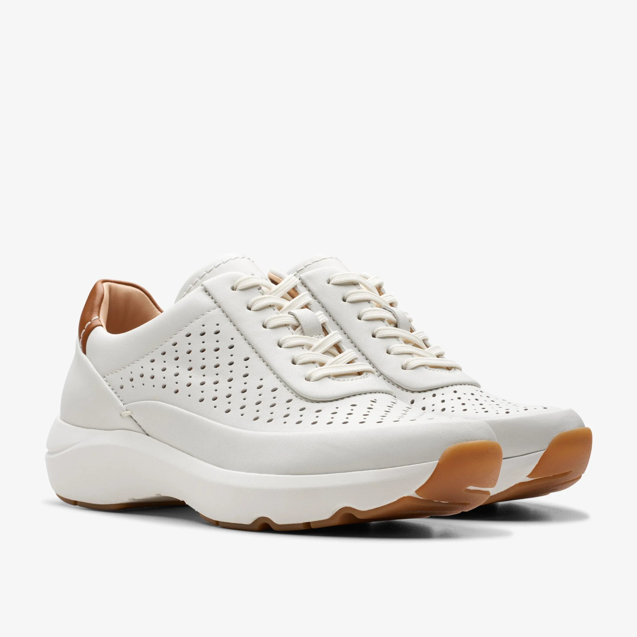 Clarks TIVOLI GRACE Off White Leather Fashion
