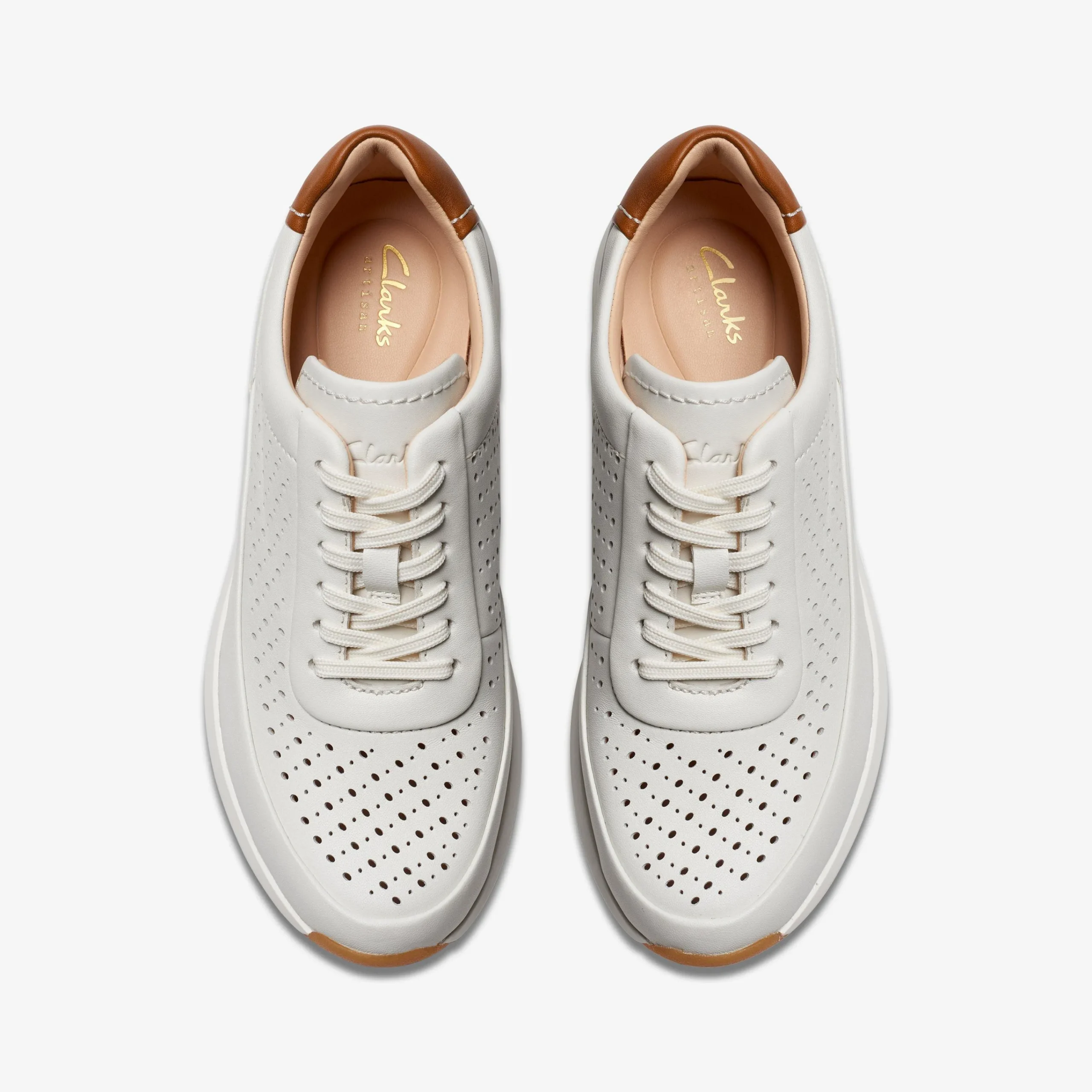 Clarks TIVOLI GRACE Off White Leather Fashion