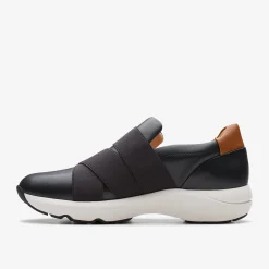 Clarks TIVOLI STRAP Black Leather Hot