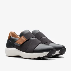 Clarks TIVOLI STRAP Black Leather Hot