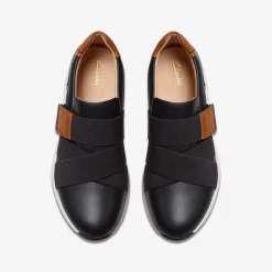 Clarks TIVOLI STRAP Black Leather Hot
