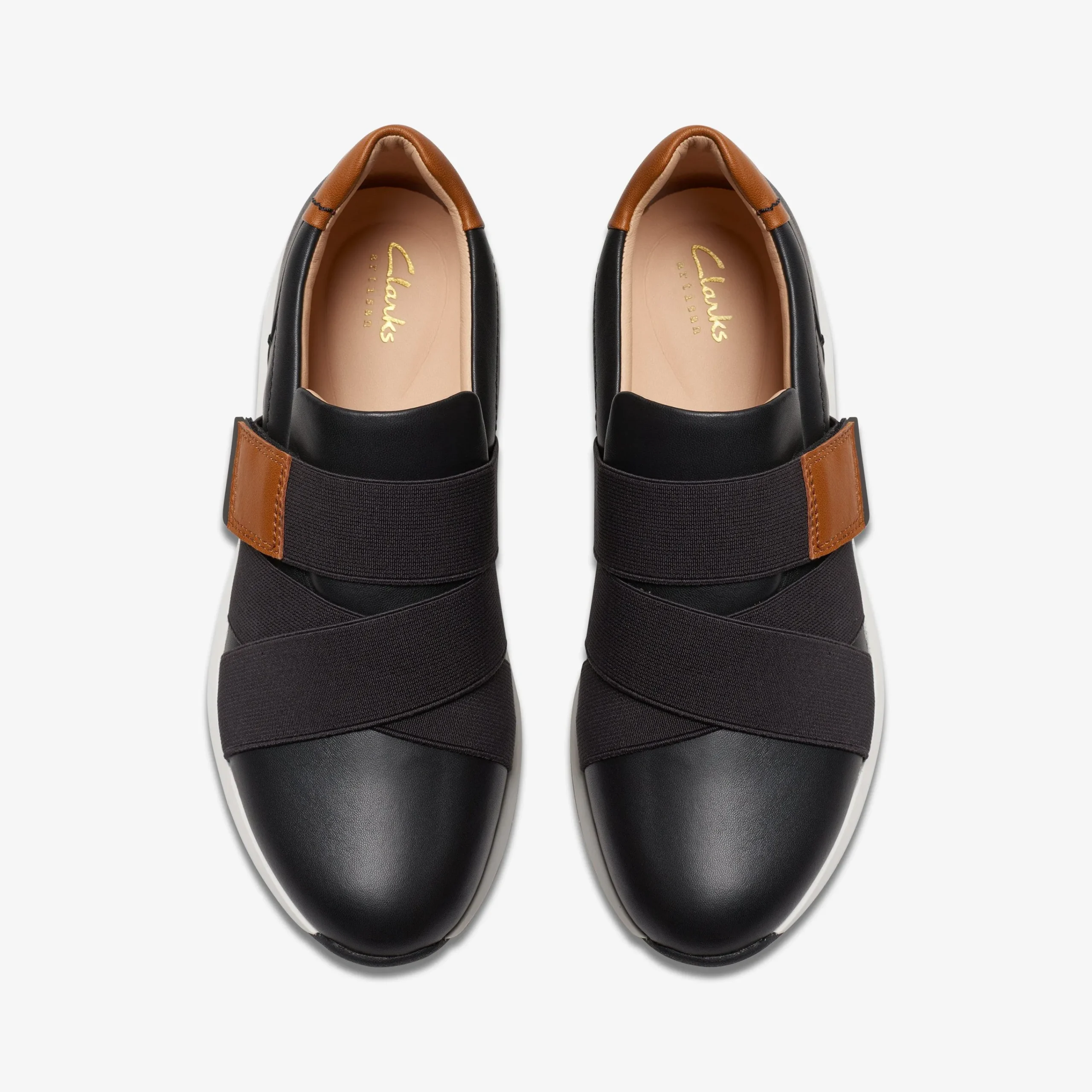 Clarks TIVOLI STRAP Black Leather Hot
