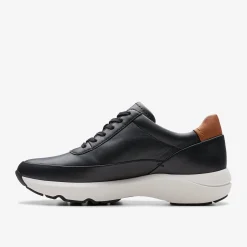 Clarks Tivoli Zip Black Leather Outlet