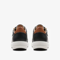 Clarks Tivoli Zip Black Leather Outlet