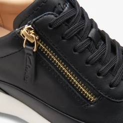 Clarks Tivoli Zip Black Leather Outlet