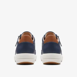 Clarks Tivoli Zip Navy Leather Clearance